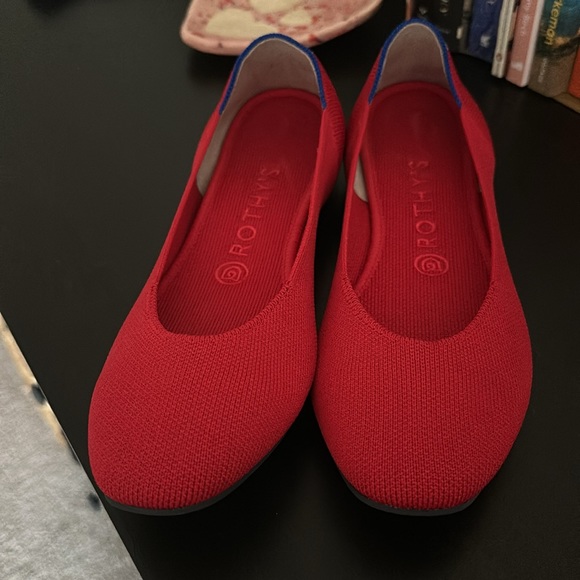 Rothy's Retired Print Red Cardinal Flats Square Toe in Size 9 - Picture 11 of 12